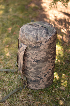 Военный баул на 35 литров армейский ВСУ тактический сумка рюкзак походный цвет пиксель