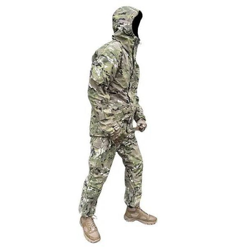 Мужской тактический костюм рип-стоп на флисе ВСУ (ЗСУ) Мультикам 20222170-56 9981 56 размер хаки