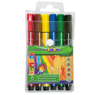 Фломастери ZiBi Jumbo 6 кольорів (ZB.2806)