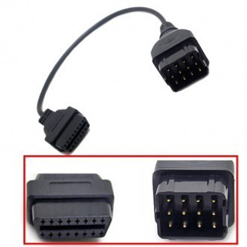 Переходник ГАЗ (Газель, Соболь, Волга, УАЗ) OBD 12 pin на 16 pin OBD2