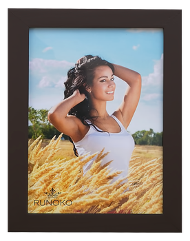 Деревянная рамка "Руноко Коричневя 15х20" 15x20 см Коричневая (5204)