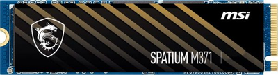 SSD накопитель msi Spatium m371 500gb m.2 2280 PCIe 4.0 x4 NVMe 3d nand tlc (s78-440k160-p83)