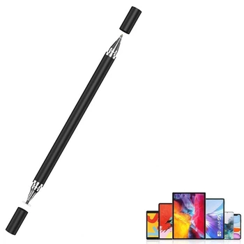Ёмкостный двухсторонний стилус для рисования 2 в 1 Black 010