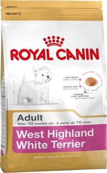 Сухий повнораційний корм для дорослих та старіючих собак породи Вест-хайленд-уайт-тер'єр Royal Canin West Highland White Terrier Adult віком 10 місяців та старше 3 кг (3182550811774) (3981030)