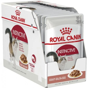 Вологий корм для дорослих кішок Royal Canin Instinctive in Gravy 12 x 85 г (9003579308738)