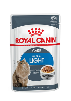 Mokra karma dla kotów z nadwagą ROYAL CANIN Ultra Light kawałki w sosie - saszetki 12x85g (9003579308707)