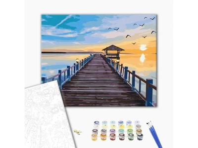 Картина по номерам Мостик в закат, Brushme (40х50 см), BS631