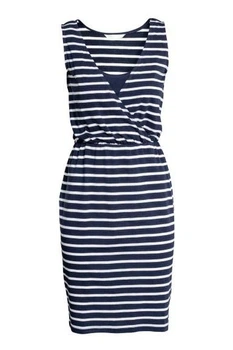 Плаття МАМА H&M 0483279 М Біло-синя смужка