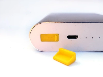 Заглушка USB від пилу, силіконова 1 шт, Жовта