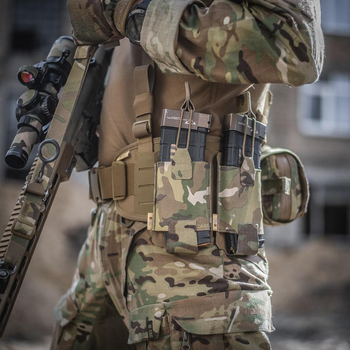 Військовий підсумок M-Tac Elite Laser Cut Multicam на 1 магазин еластичний, армійський тактичний підсумок