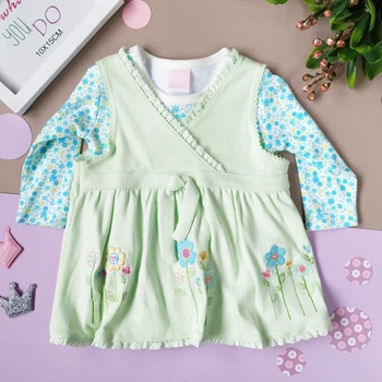 Костюм с сарафаном для девочки Hawk Kids J5000026 50 см Салатовый