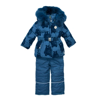 Костюм утеплений зимовий для дівчинки Kiko/Donilo 4958M 104 см Синій