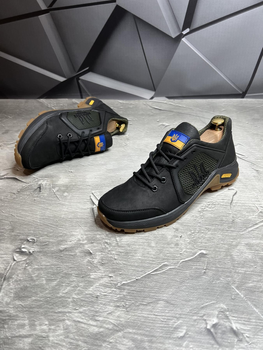 Мужские черные тактические кроссовки из высококачественного натурального нубука размер 45