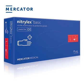 Перчатки нитриловые Nitrylex Basic размер L 100 шт