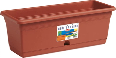 Вазон прямокутний Stefanplast Portofino 50 x 20 x 18 см Теракотовий (79958)