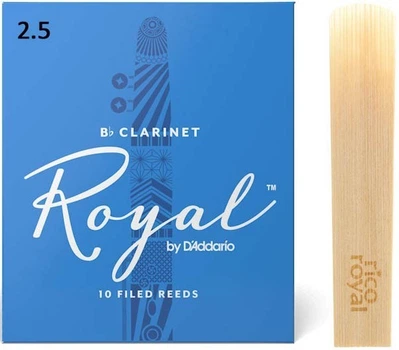 Трость для кларнета D'Addario Royal - Bb Clarinet #2.5 (1шт)