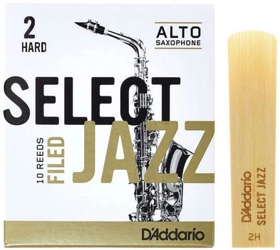 Трость для альт саксофона D'Addario Select Jazz - Alto Sax Filed 2H (1шт)