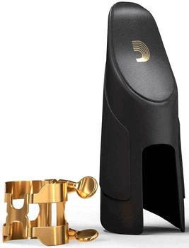 Лигатура типа Harrison + колпачок для тенор саксофона D'Addario H-LIGATURE & CAP FOR TENOR SAXOPHONE Gold-Plated