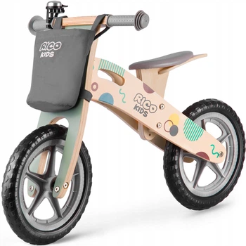 Дерев’яний біговел з сумкою і дзвінком Ricokids RC-610