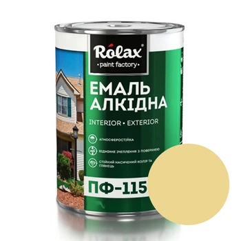 Эмаль алкидная Rolax ПФ-115 бежевая глянцевая 2.8 кг