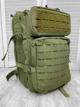 Рюкзак штурмовой 45Л Cordura1000D (олива) водонепроницаемый с мягкой спинкой и системой MOLLE