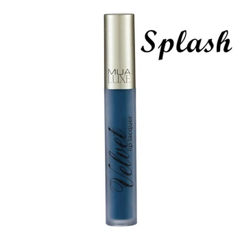 Стійка помада з матовим фінішем MUA Makeup Academy Velvet Lip Lacquer - Splash Синій