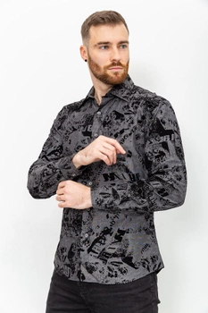Рубашка мужская черная ZOOR 2XL (141081)