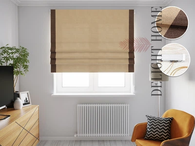 Римська система Light I&H Рогожка Дімаут бежева з бічними кантами 40*170 см