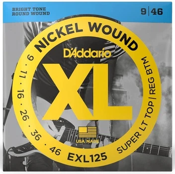 Струны для электрогитары D'Addario EXL125 XL Super Top / Regular Bottom (09-46)