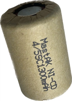 Аккумулятор технический MastAK 4/5 Sub-c 1,2v 1300mAh (Ni-Cd)