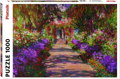 Puzzle Piatnik Główna ścieżka przez ogród Monet w Giverny Monet 1000 elementów (9001890552144)