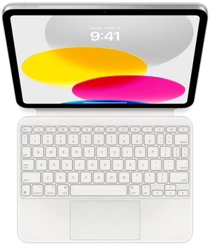 Обкладинка-клавіатура Apple Magic Keyboard Folio для Apple iPad (10rd gen) US English White (MQDP3LB/A)