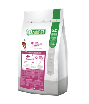 Сухой корм Nature's Protection Mini Extra Adult Small Breeds With Salmon для взрослых собак маленьких пород с лососем 7.5 кг (арт NPS45738)