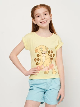 Дитяча футболка для дівчинки Disney Roi Lion WE1154 92-98 см Жовта (3609086628596)