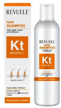 Шампунь Revuele KERATIN+ для ламкого тьмяного тонкого волосся 200 мл(3800225901345)