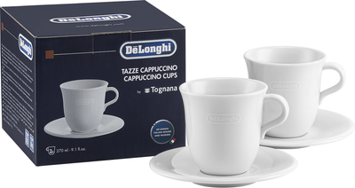 Набор чашек DeLonghi с блюдцем Cappuccino х 2 шт (DLSC309)
