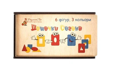 Доски Сегена. 6 фигур, 3 цвета Розумний лис (90111)