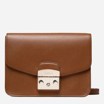 Сумка крос-боді жіноча шкіряна Furla Metropolis S Crossbody WB00244ARE00003B001007 Cognac (8050597035864)