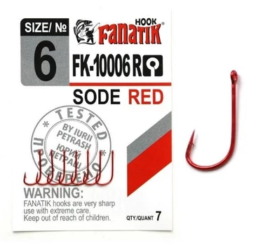 Крючок Fanatik Sode Red №6 арт FK-10006 R-6