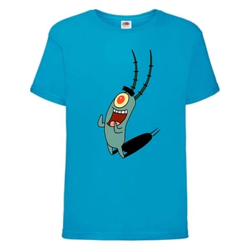 Футболка дитяча Спанч Боб 17 (Sponge Bob) блакитна 152 см