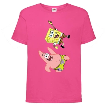 Футболка дитяча Спанч Боб 10 (Sponge Bob) рожева 152 см