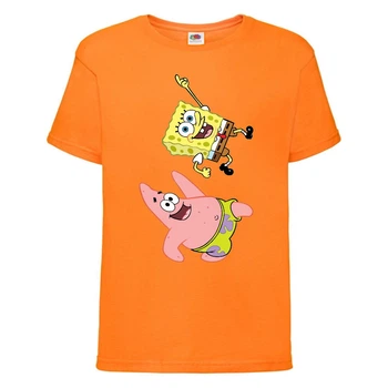 Футболка дитяча Спанч Боб 10 (Sponge Bob) помаранчева 104 см