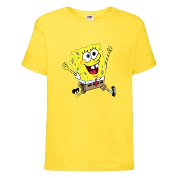 Футболка детская Спанч Боб 12 (Sponge Bob) желтая 152 см