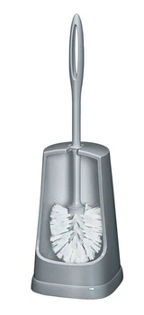 Йоржик для унітазу Wenko Simple Grey, пластик, 12,5 x 40 x 12,5 см, сірий