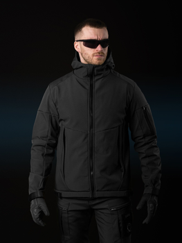 Тактическая куртка утепленная BEZET Softshell Робокоп 5747 L Черная (2000093211459)