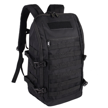 Городской рюкзак Military военный тактический рюкзак сумка 20л 45x26x17 см Черный
