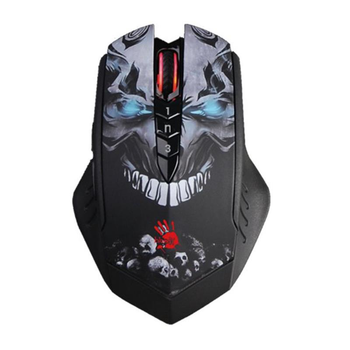 Мышь беспроводная A4Tech R80 Plus Bloody (Skull) Black USB