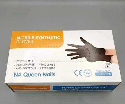 Нітрилові рукавички NA Queen Nails, 100 шт (S)