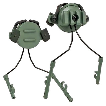 Адаптер кріплення на шолом для активних навушників Peltor/Earmor/Walkers (olive)