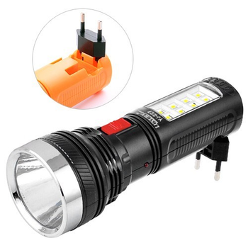 Ручний ліхтар світильник 220 В акумуляторний 227, 1W + 8 LED
